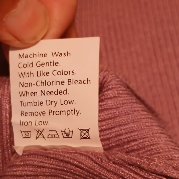 NWT Creation Concept Women's Large Purple Ribbed Body Suit - Picture 9 of 9